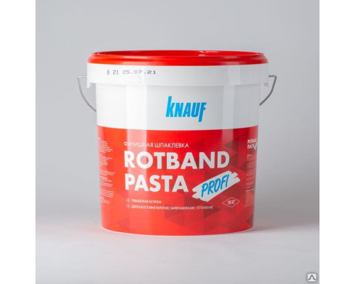 Шпатлевка готовая к применению Knauf Rotband Pasta Profi, 18 кг
